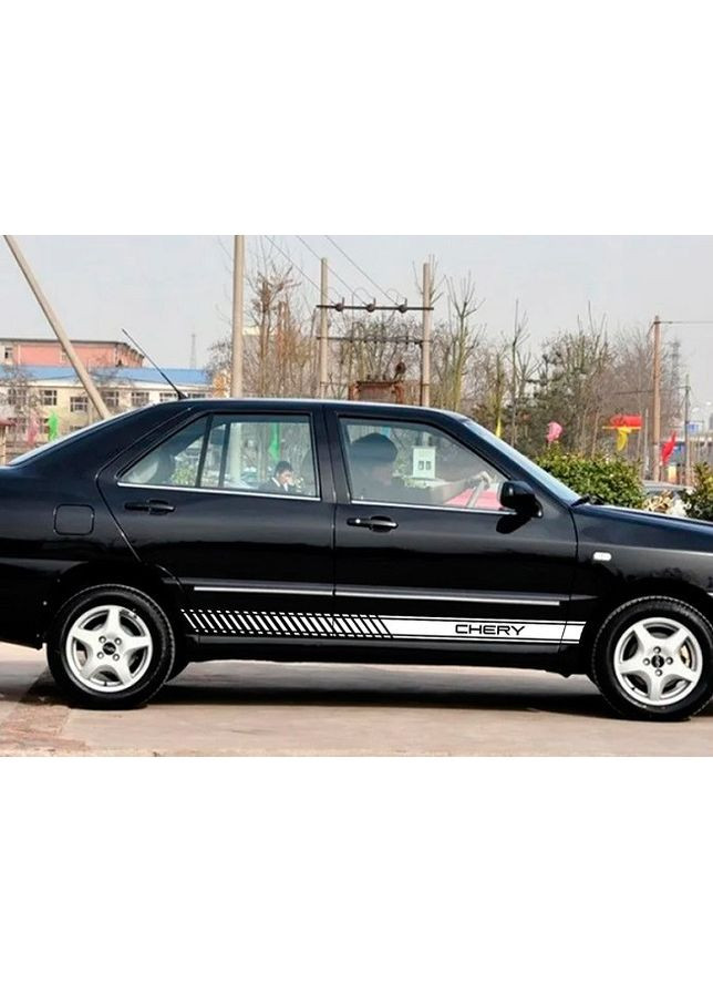 Полосы на авто 3D TUNING STUDIO Чери 980х100х0.060мм=4штуки No Brand (362499291)