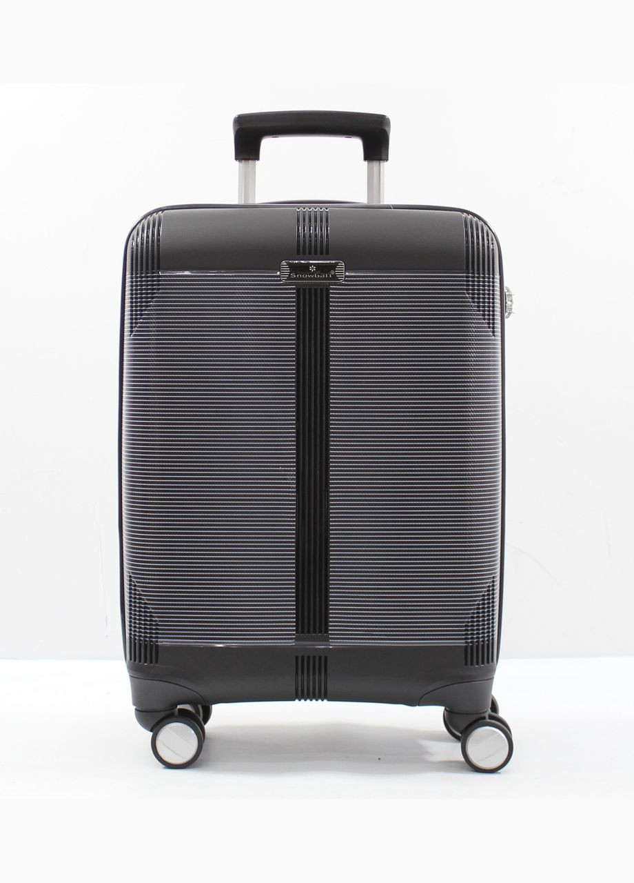 Чемодан ручная кладь полипропилен чёрный 55х36х20см/35л/2.6кг Snowball (324801690)