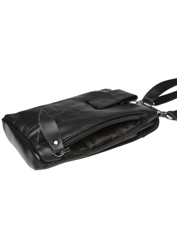 Мужская кожаная сумка через плечо K1702-black Keizer (311552943)