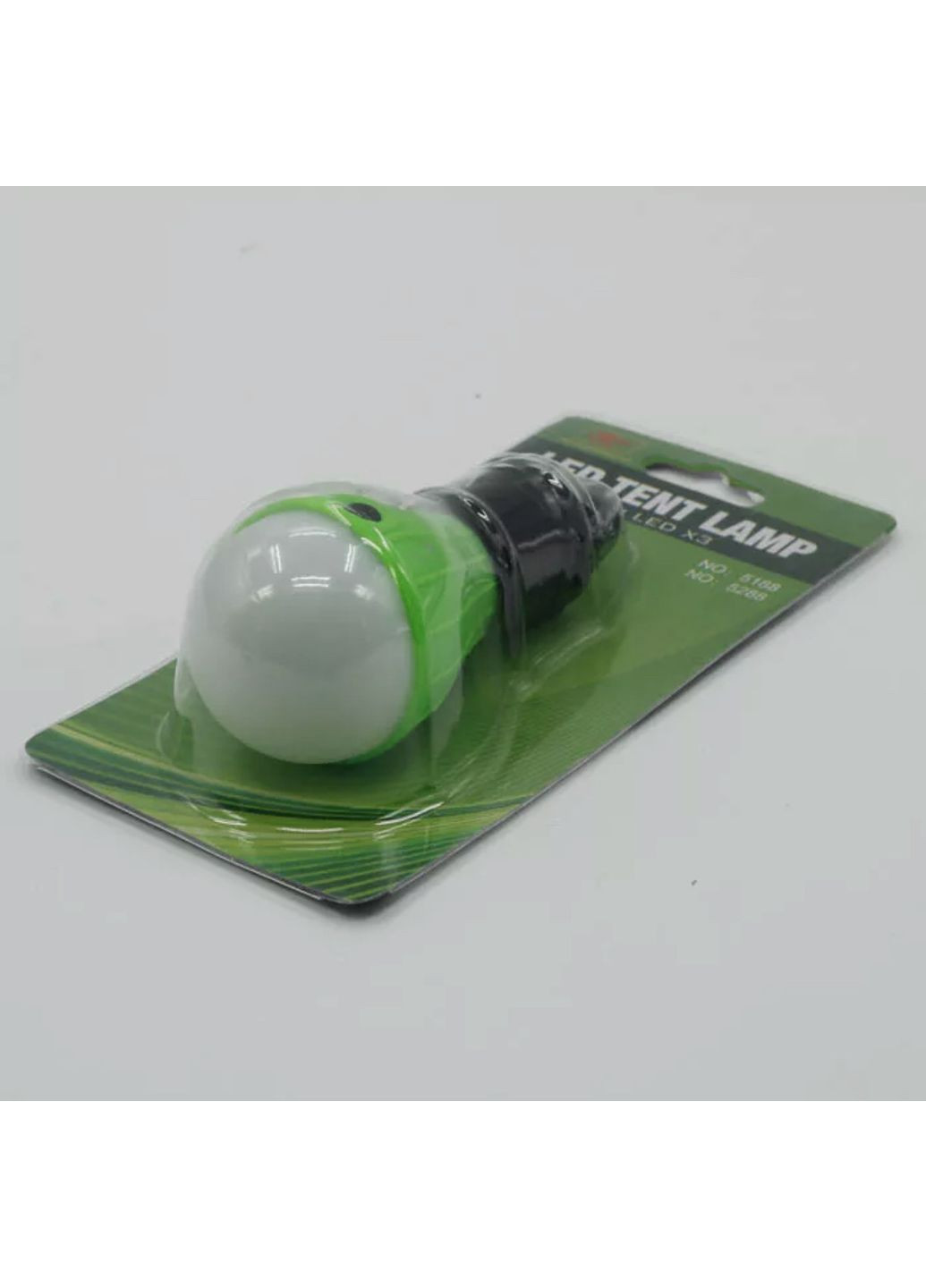 Універсальний яскравий LED-ліхтар лампочка для кемпінгу, портативний на гачку в зеленому кольорі China (366890728)