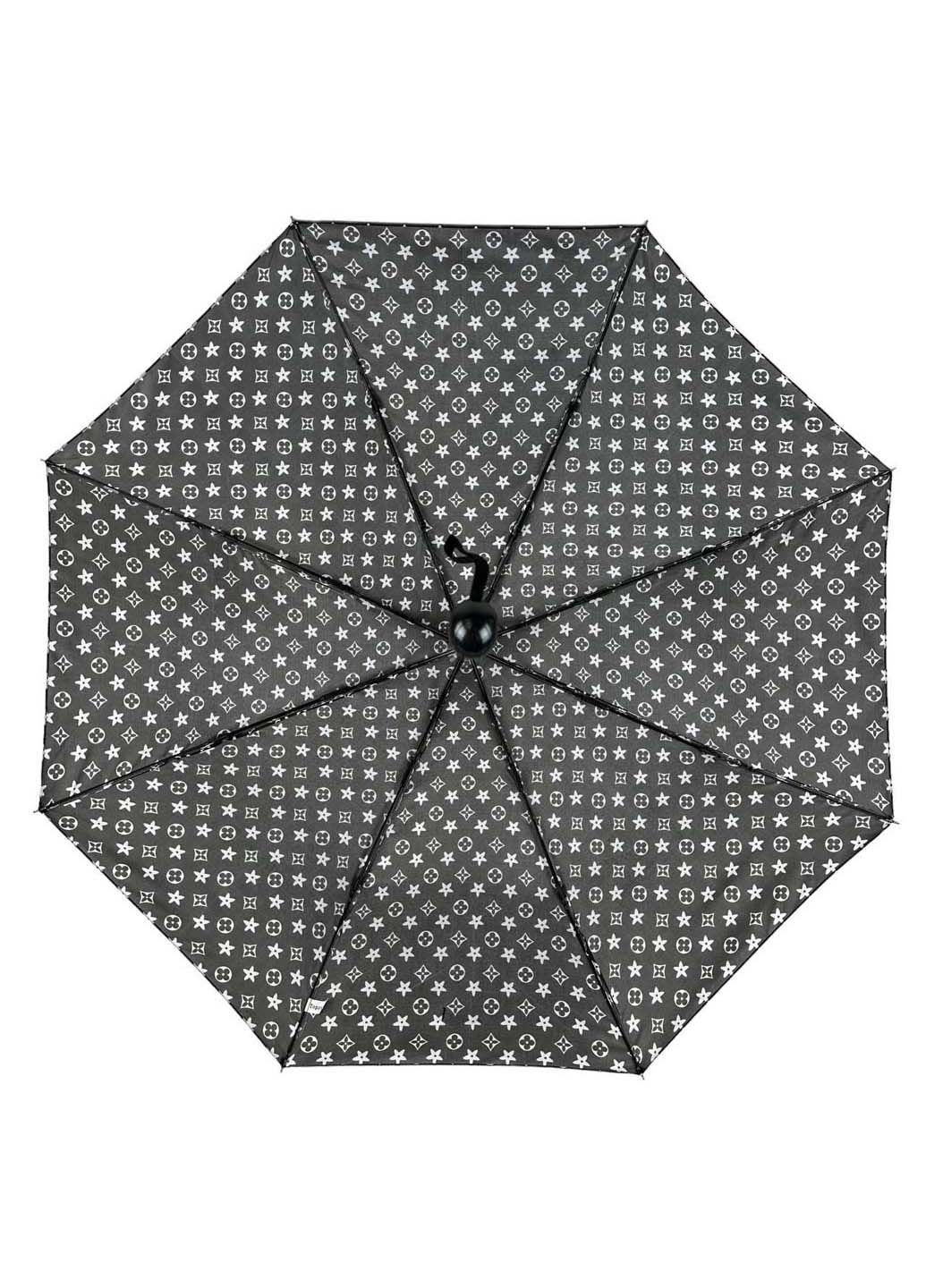 Жіноча парасоля напівавтомат на 8 спиць з принтом Toprain (289977405)