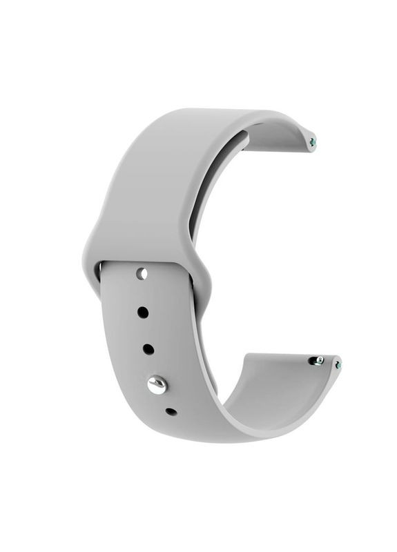 Силіконовий ремінець для Samsung Galaxy Watch 46mm/Watch 3 45mm/Gear S3 Classic/Gear S3 Frontier Gray (706320) BeCover (341487765)