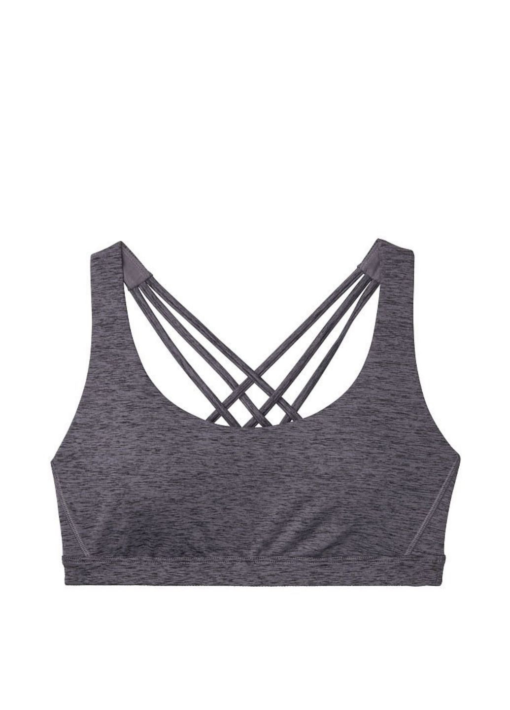 Женский топ спортивный Back Light Impact port Bra Victoria’s Secret цвет серый (S) Victoria's Secret (315889571)