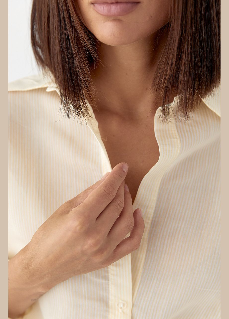 Напівпрозора сорочка у дрібну смужку Lurex (343277225)