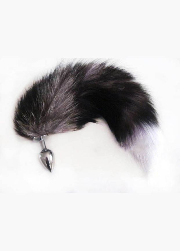 Клубничный анальный лубрикант и анальная втулка меховый хвост No Brand (340914601)