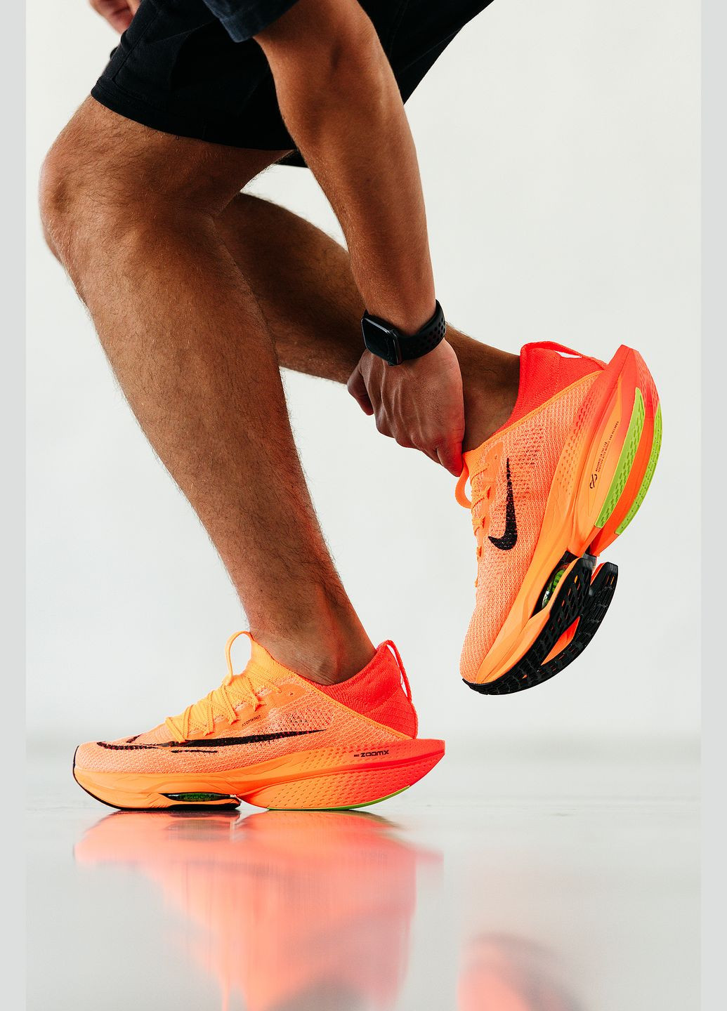 Помаранчеві Осінні кросівки чоловічі і жіночі nike air zoom alphafly orange | найк аір зум алфафлай оранжеві No Brand