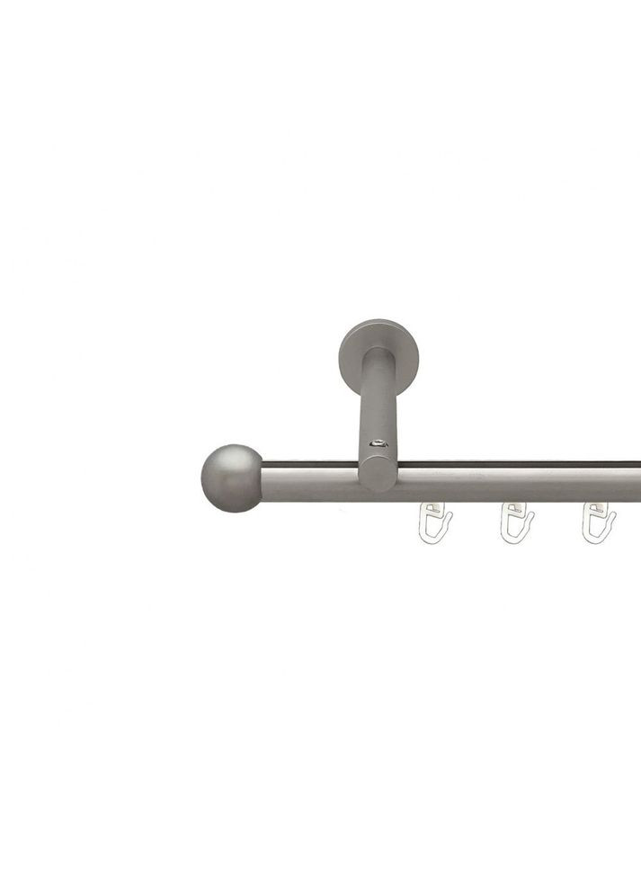 Карниз Куля Болонь металлический однорядный профильная труба Сатин 19 мм 240 см (00-00015122) ORVIT (300283350)