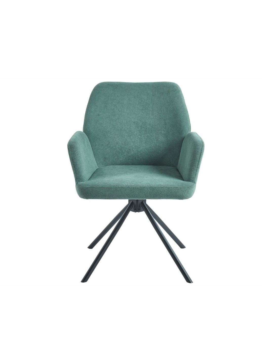 Стілець з обертом 180° DEMI Чорний каркас / Ментолова тканина Intarsio (372178428)