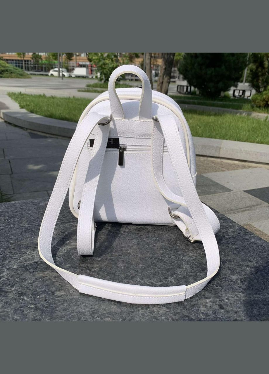 Жіночий міський міні рюкзак сумка трансформер Білий No Brand (301083269)
