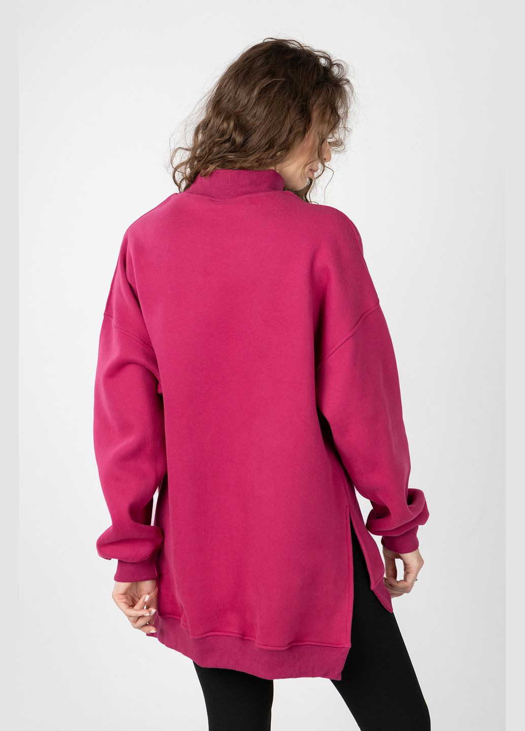 Фуксія жіночий світшот колір фуксія cb-00224071 LAGODOMEE (309020512)