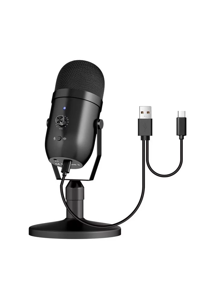 Мікрофон для подкастів HY2102 USB Чорний No Brand (385630617)