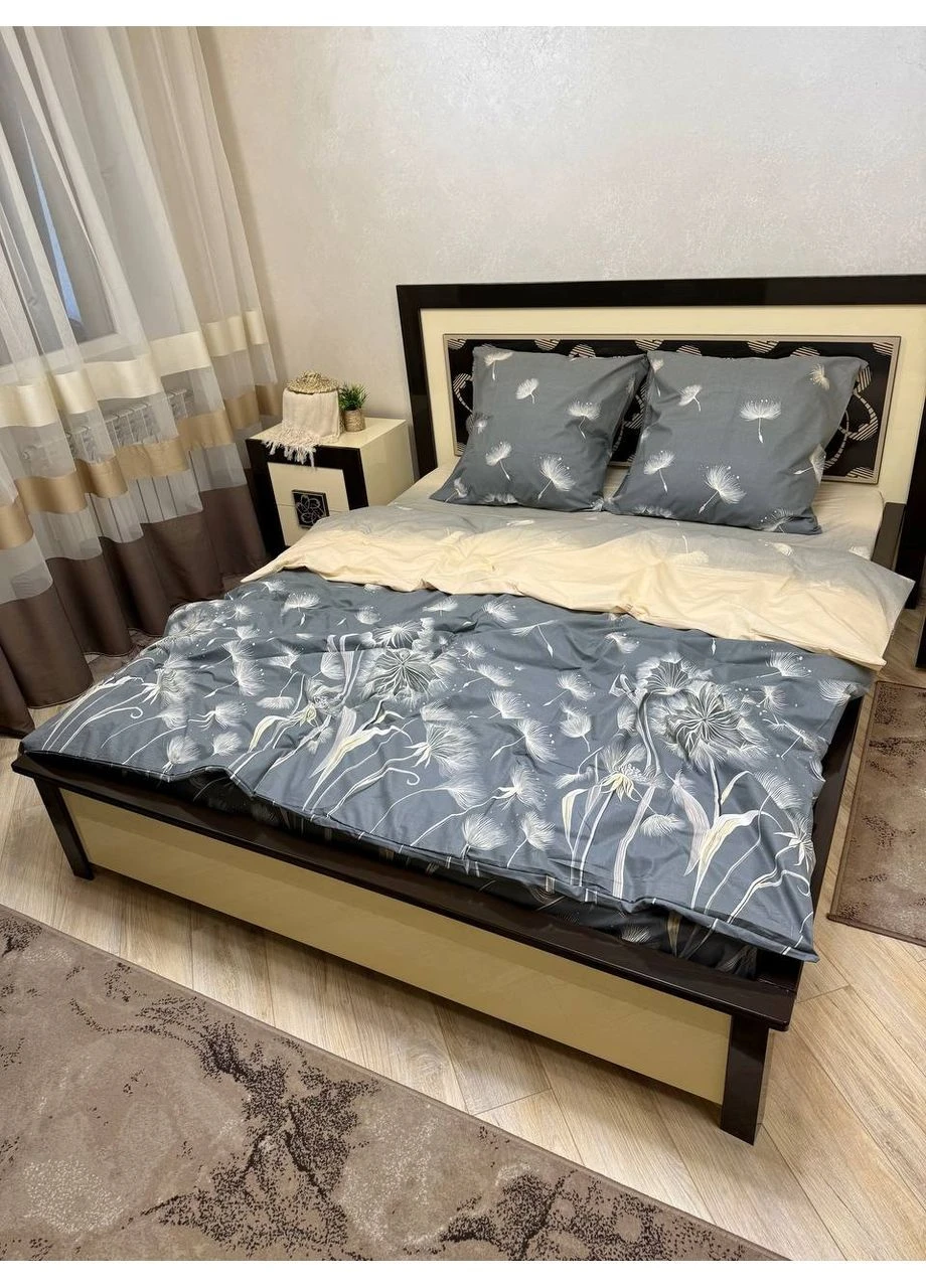 Євро простирадло на резинці 180х200х20 бязь Premium No Brand (393640840)