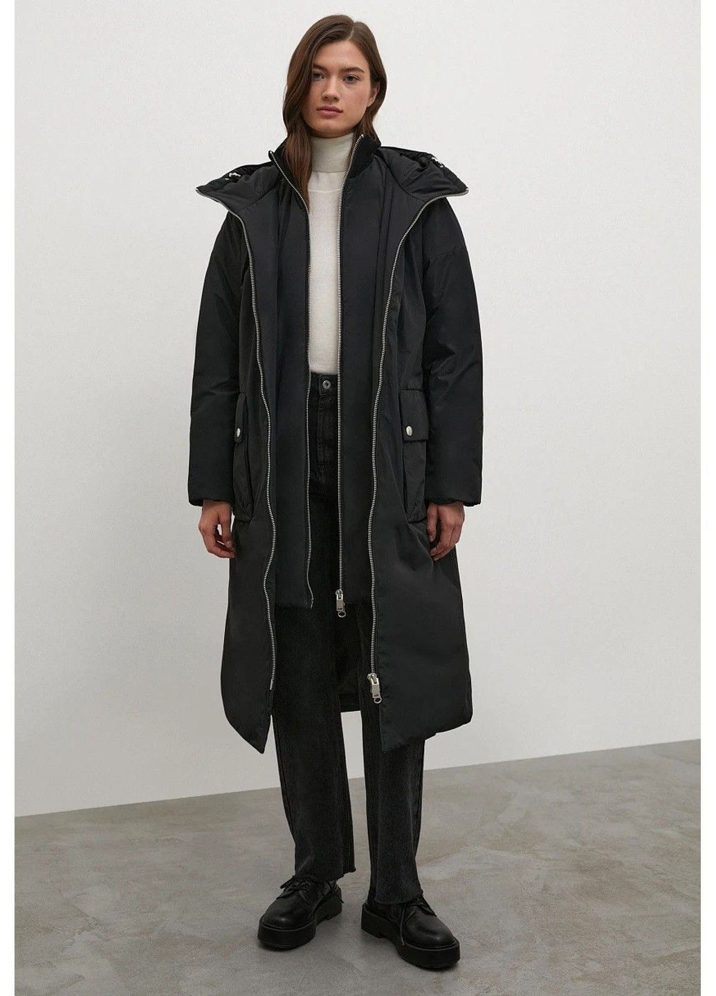 Чорна зимня зимова куртка fwb51050-200 Finn Flare