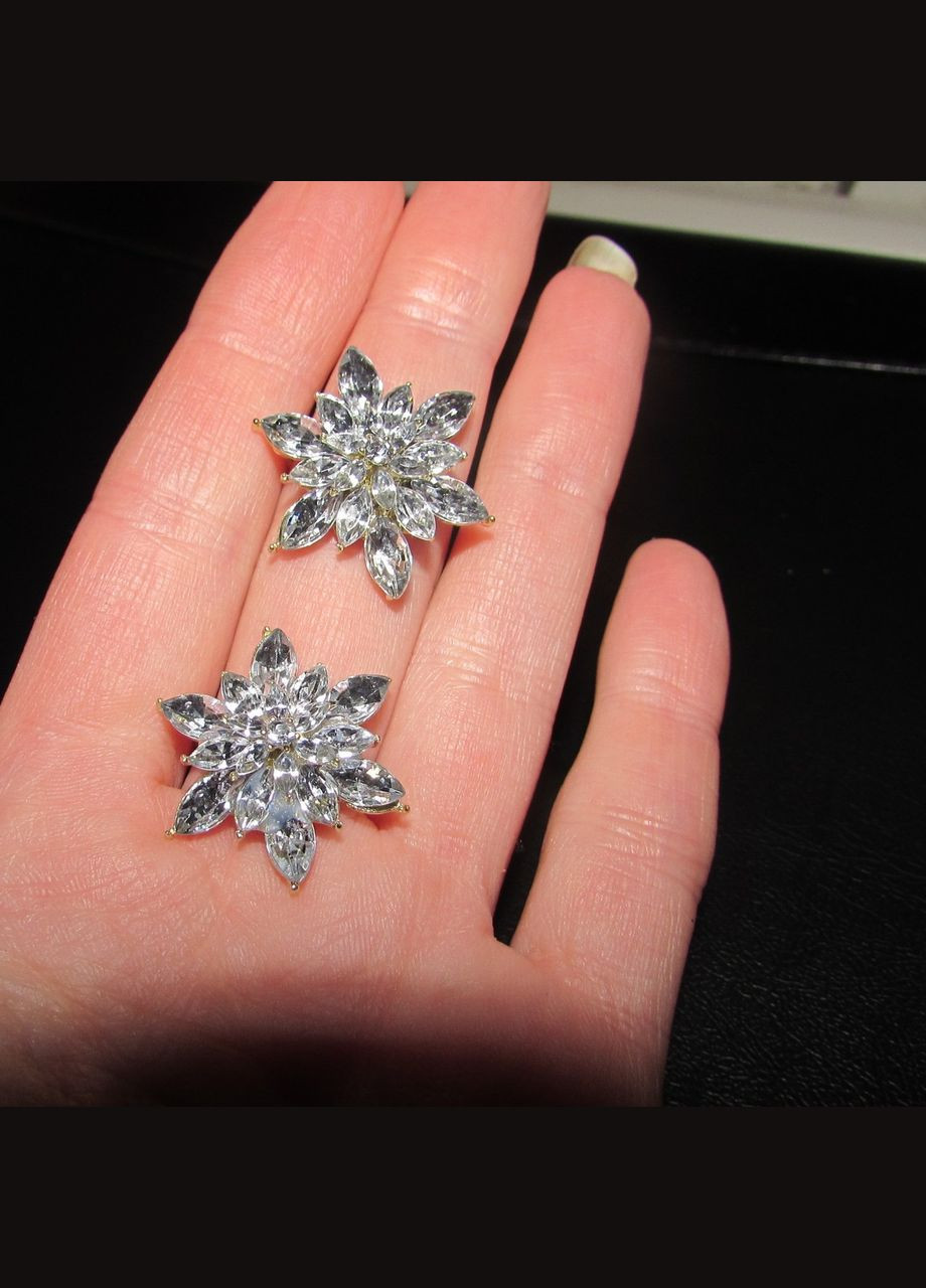 Нарядные вечерние серьги в стразах, 5655 Fashion Jewelry (336950286)