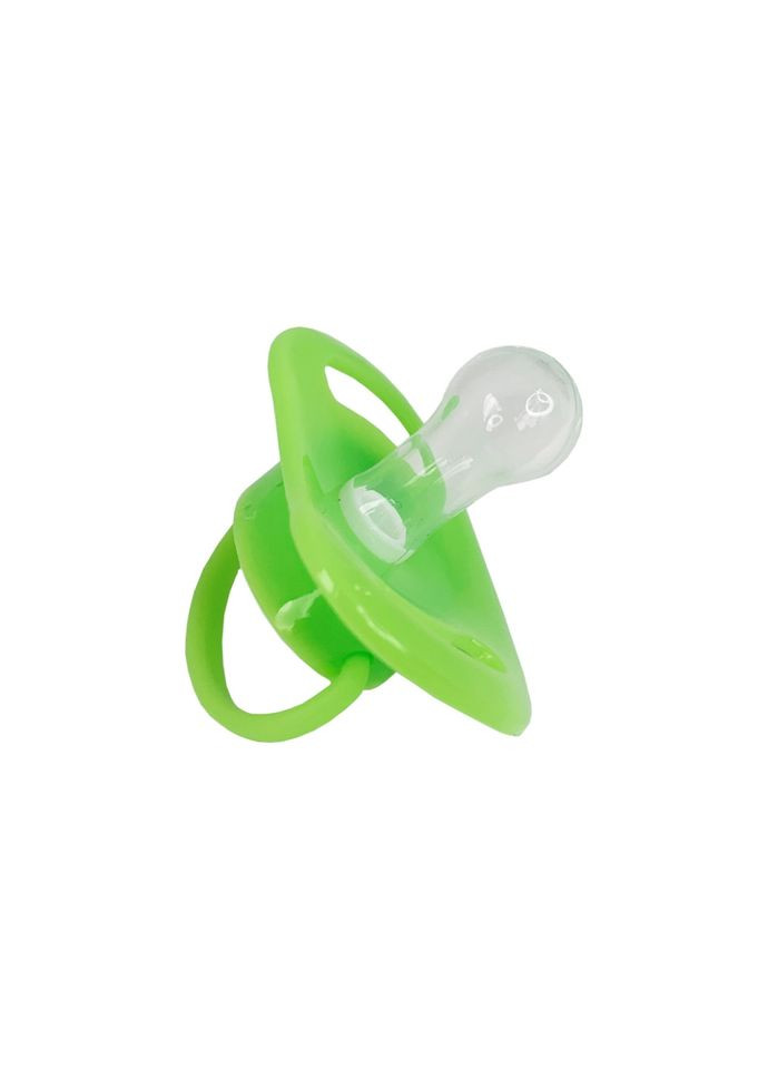 Пустушка силіконова кругла Mega Zayka MGZ-0516(Green) з ковпачком Megazayka (300352555)