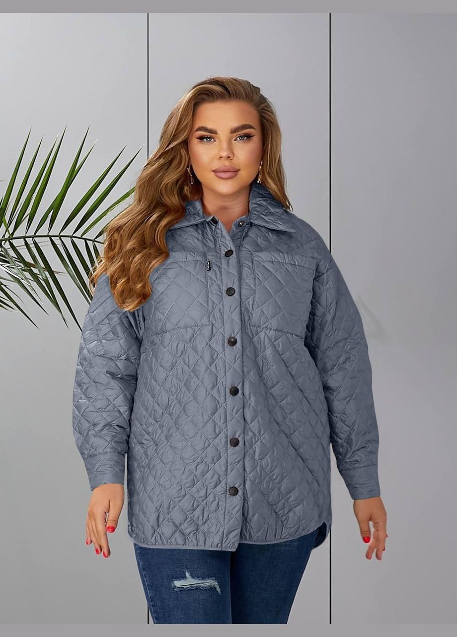 Графітова куртка стьогана No Brand