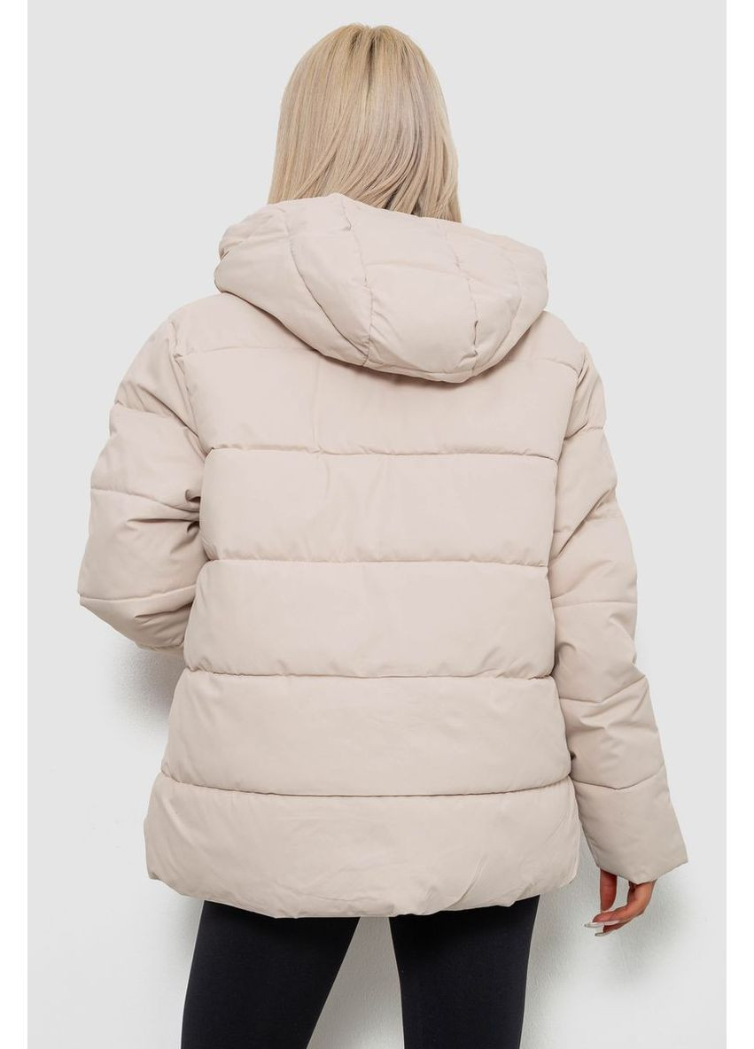 Светло-бежевая демисезонная куртка женская демисезонная Ager 207R004