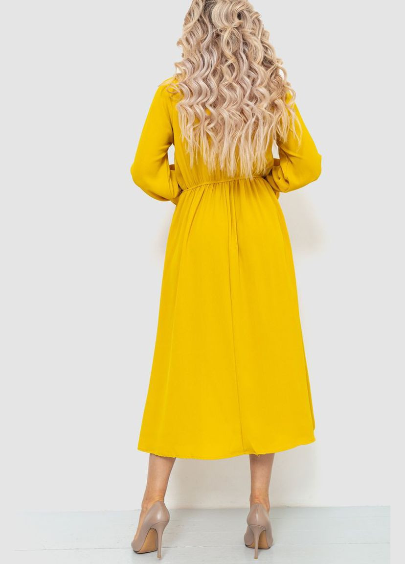 Гірчична святковий ошатне плаття Ager однотонна