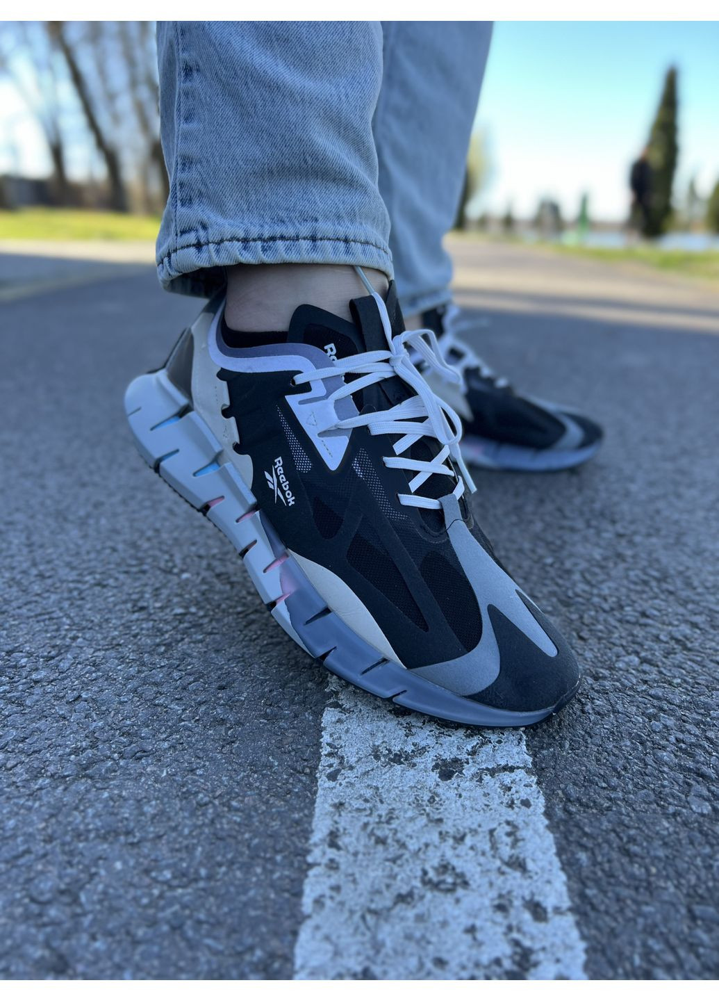 Комбіновані Осінні кросівки чоловічі reebok zig kinetica concept рібок зіг кінетіка No Brand