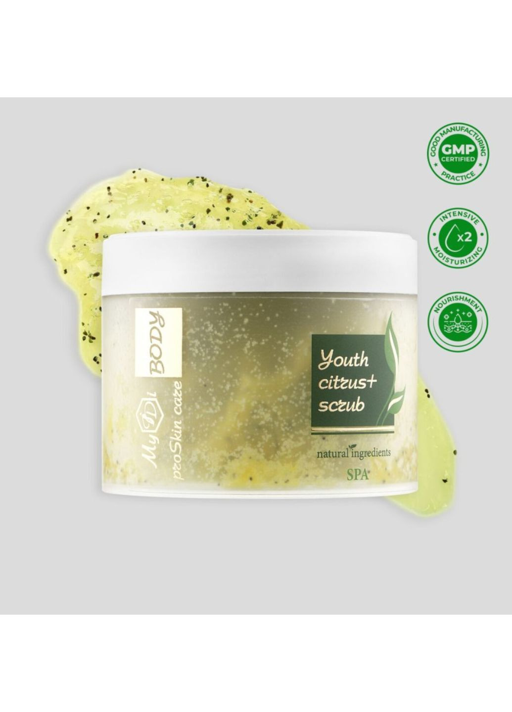 Омолоджуючий цитрус скраб для тіла Youth citrus+ scrub, 300 мл MyIDi (373648891)