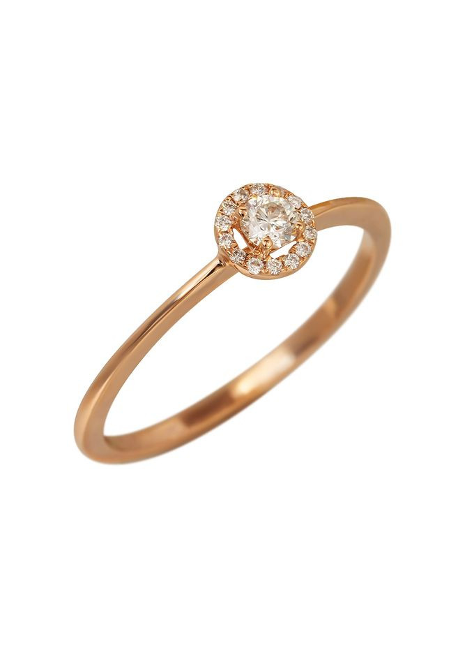 Кольцо с бриллиантами в розовом золоте 1-191 242 Zarina (278388364)