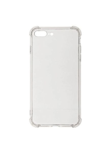 Силиконовый противоударный чехол панель + стекло 9Н на Iphone 7/8/SE прозрачный (4634564564) Case (349843617)
