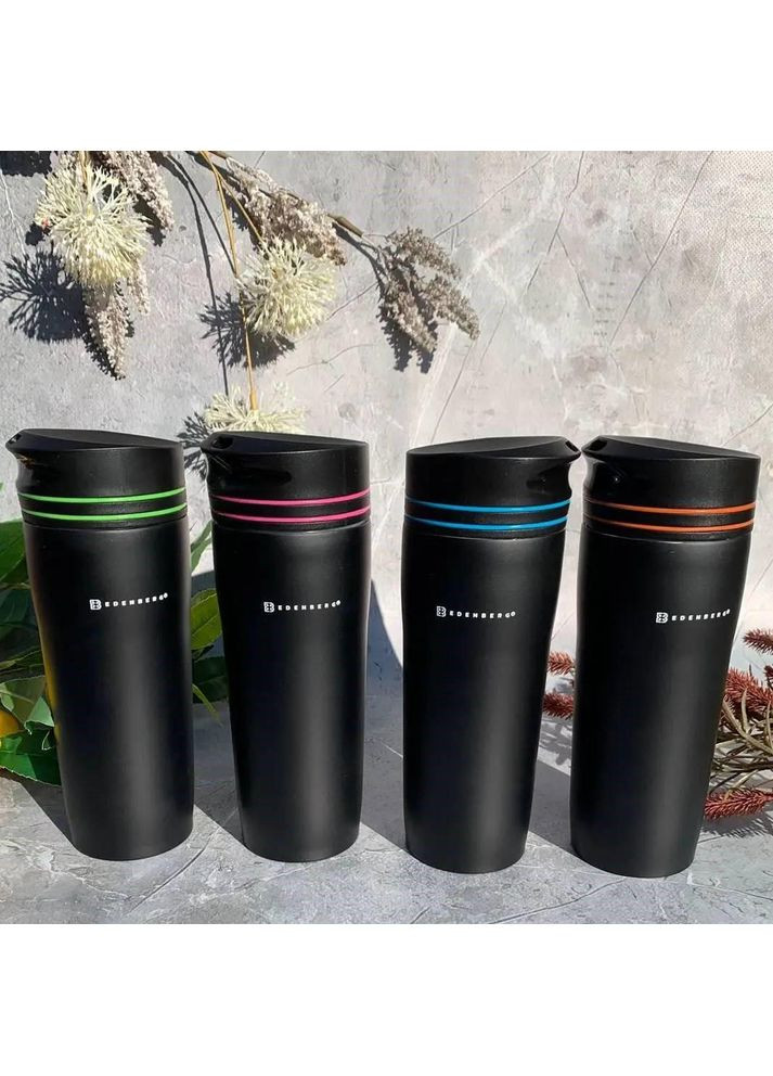 Термокружка вакуумная из нержавеющей стали 380 мл EB-643 оранжевый Edenberg (360654624)