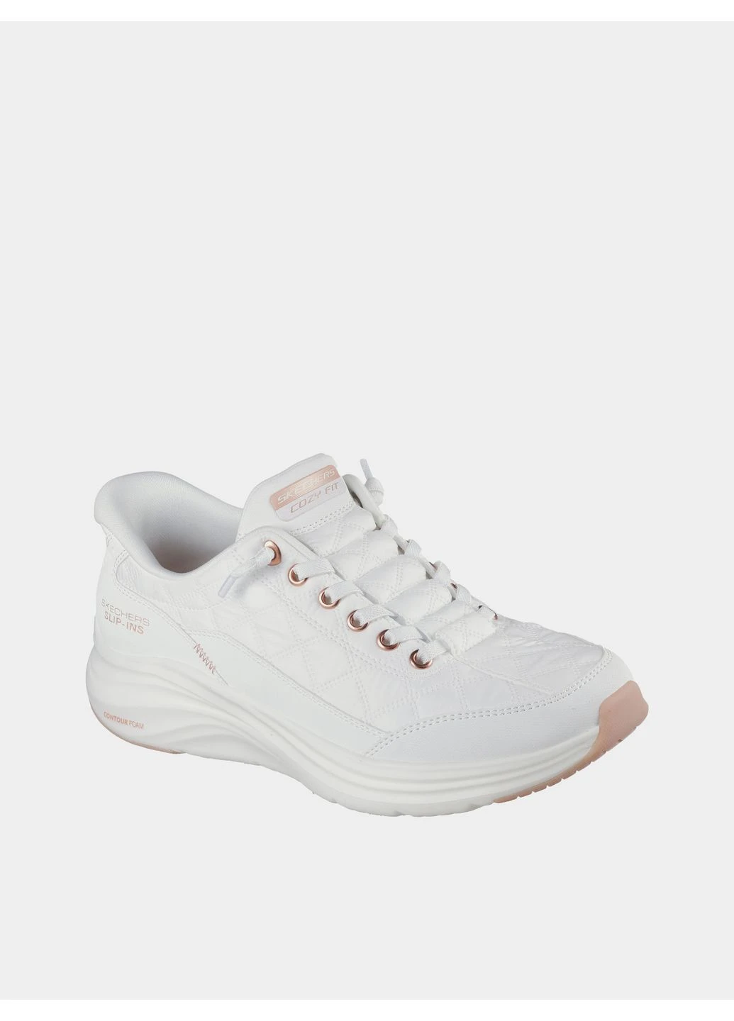 Кроссовки повседневные 9588665 Белый KW9521 Skechers белые демисезоны (381993898)