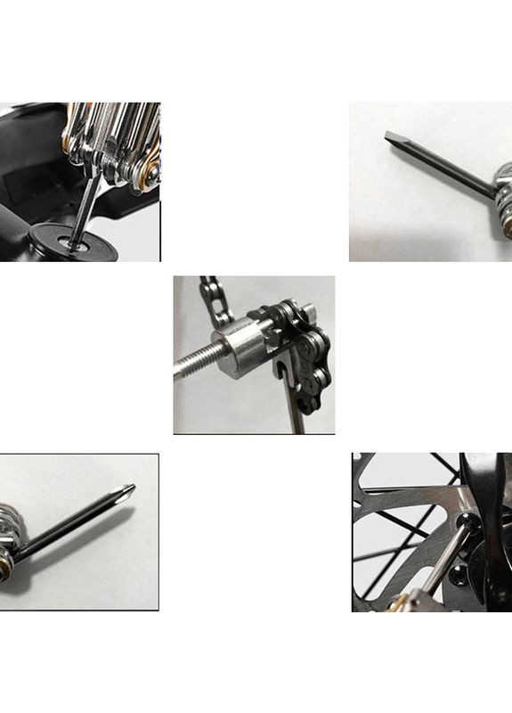 Мультитул 0719007 10в1 Red кишеньковий набір інструментів для велосипеда 4 шт. West Biking (352011842)