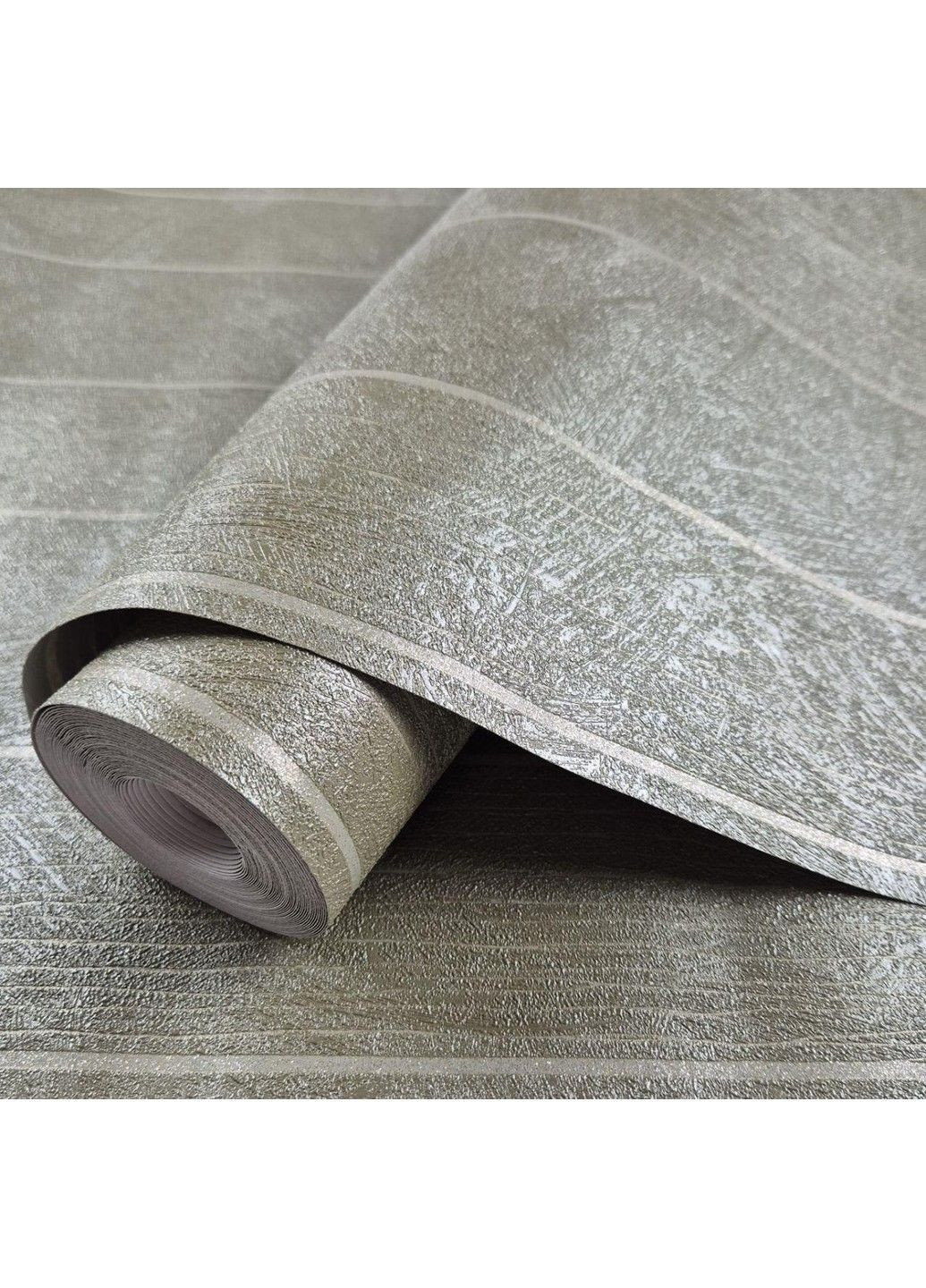 Обои виниловые на флизелине 0.53 × 10.05 м 56845, оливковые для спальни, гостиной, коридора MARBURG (368895602)