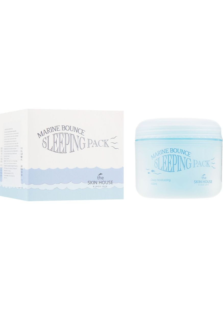 Ночная маска с морским коллагеном Marine Bounce Sleeping Pack 100ml (605163-9484) The Skin House (368657605)