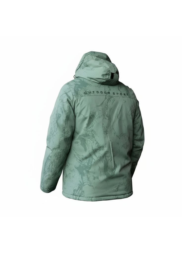 Чоловіча термокуртка гірськолижна сноубордична повсякденна 18776-зелений Master Class куртка лижна (365727050)