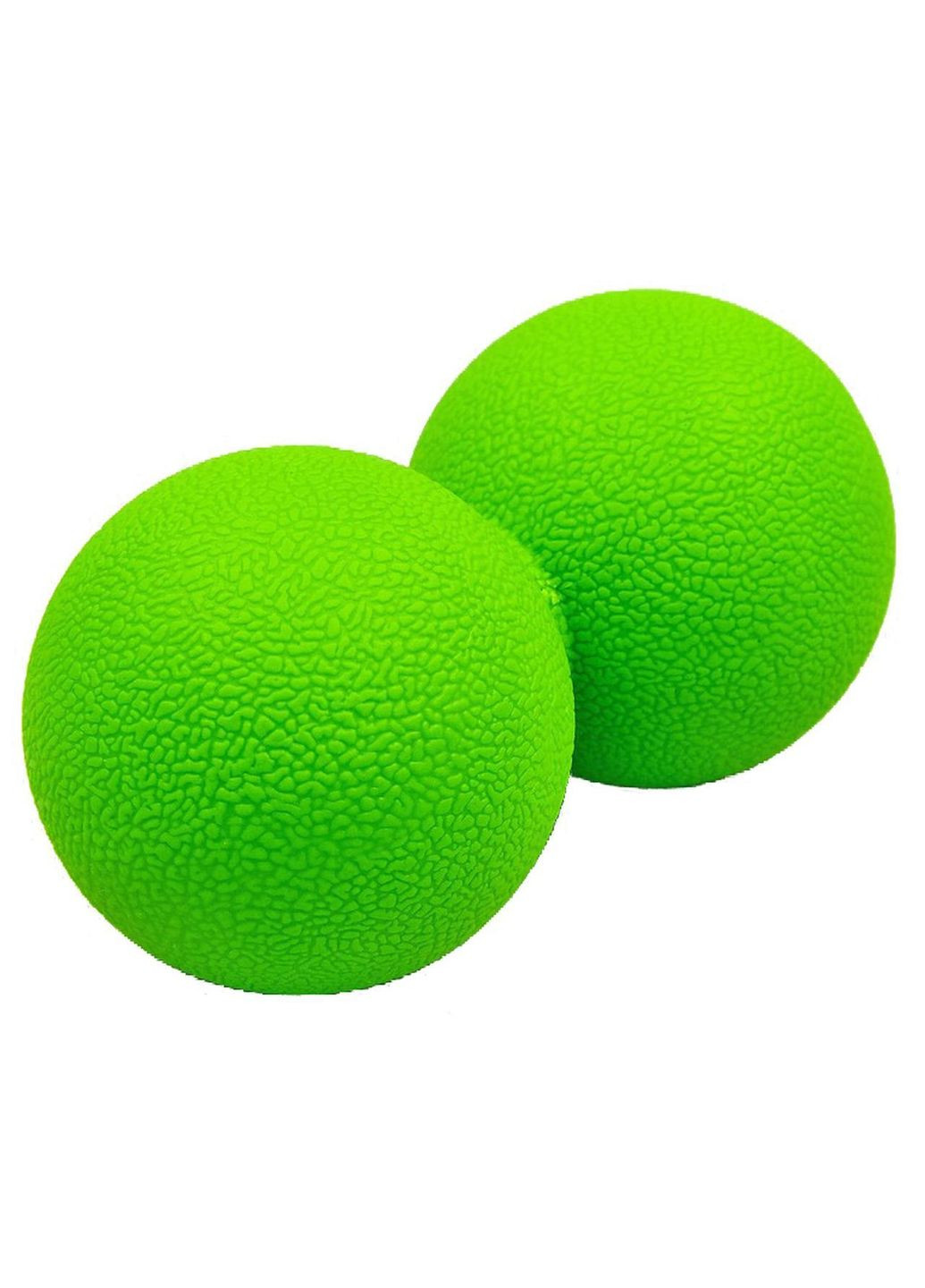 Массажный мячик TPR двойной 12х6 см зеленый EasyFit (362440613)