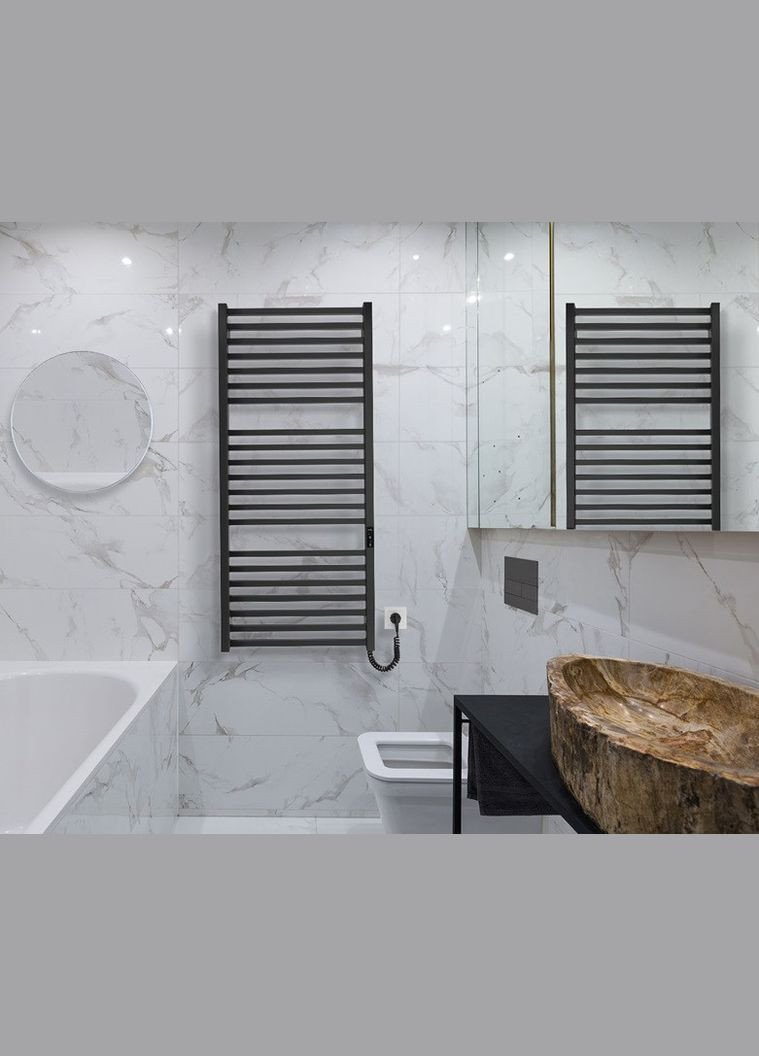 Електрична рушникосушка HF London 1170х530 TR K чорна матова Mario (318681183)