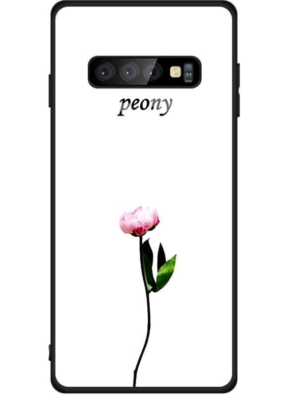 Чехолнакладка Glass Fashionable Case Samsung Galaxy S10 Peon on White Toto (301783672)