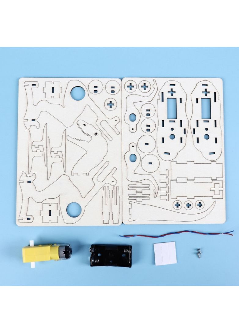 Дитячий розвиваючий науковий конструктор DIY "Рух динозавра" електронний з моторчиком China (366874775)