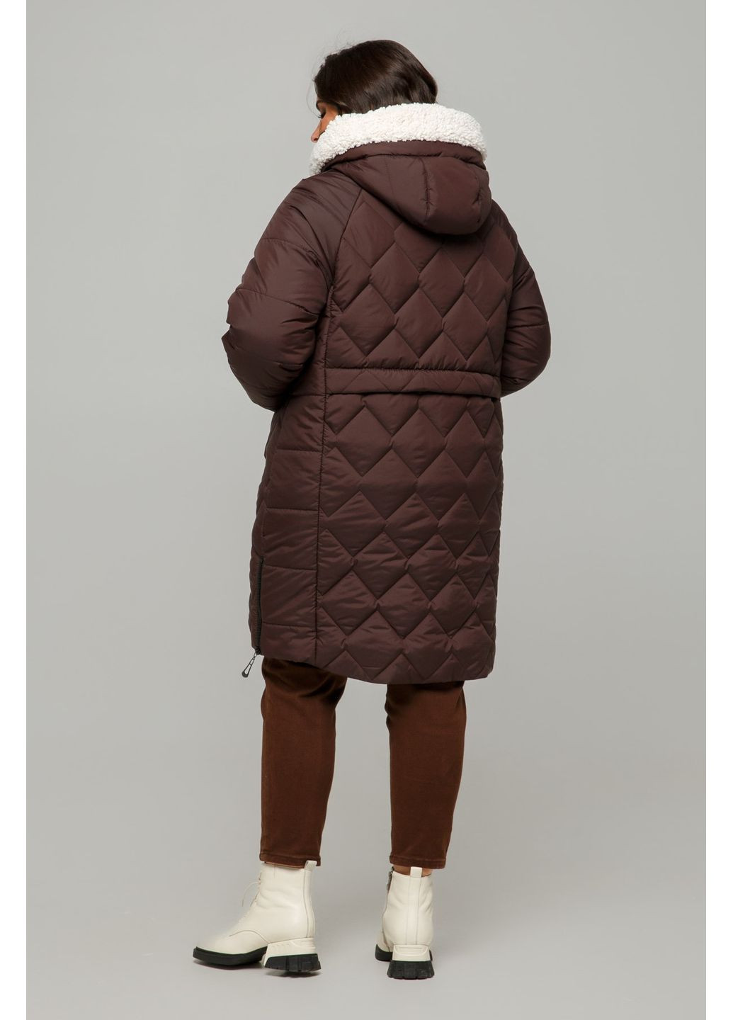 Коричневая зимняя куртка тоскана all posa (ap101655p) A'll Posa