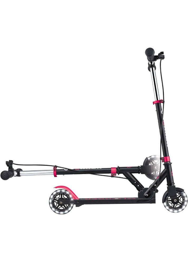 Самокат FLOW ELEMENT JUNIOR LIGHTS Black/Pink (729-110) Globber (357210824)