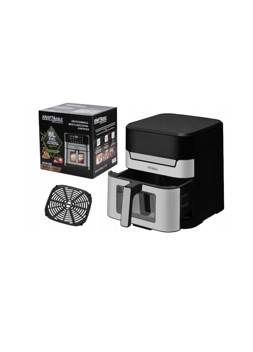 Аерофритюрниця 8 л KraftDele KD4109 10 програм, 2200 Вт Kraft & Dele (402252940)