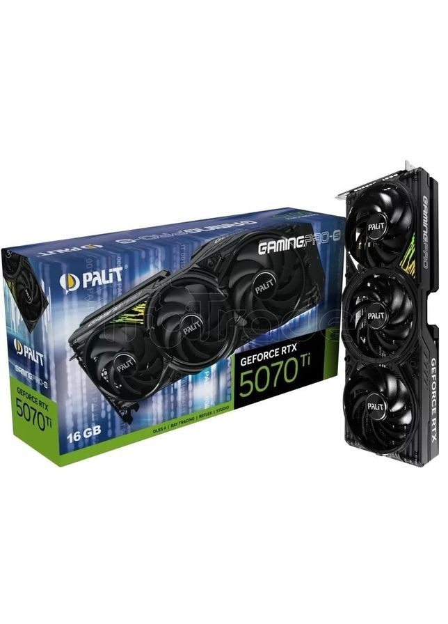 Відеокарта GF RTX 5070 Ti 16GB GDDR7 GamingPro-S (NE7507T019T2-GB2031U) Palit (360395273)