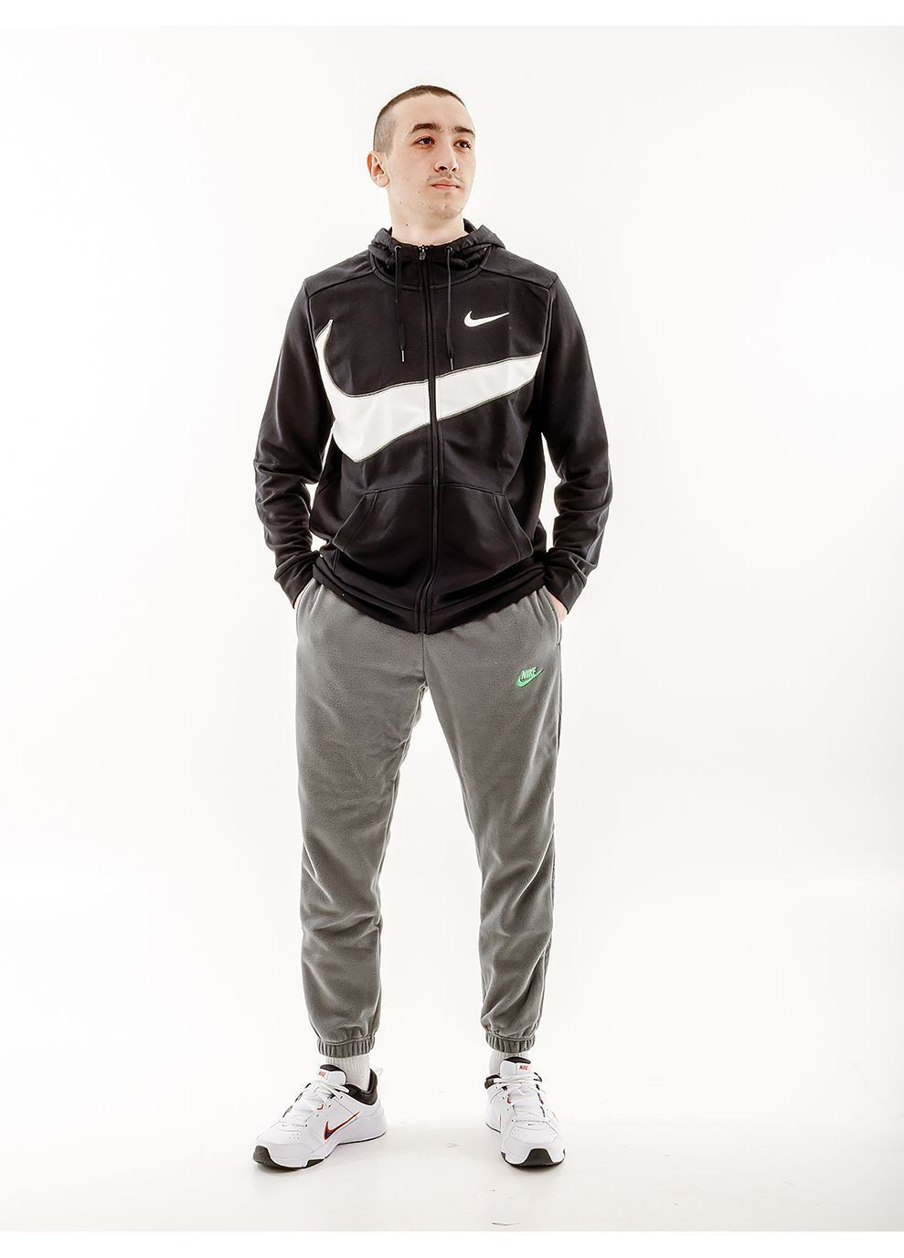 Мужская толстовка DF FLC HD FZ ENERG Черный Nike (333956408)