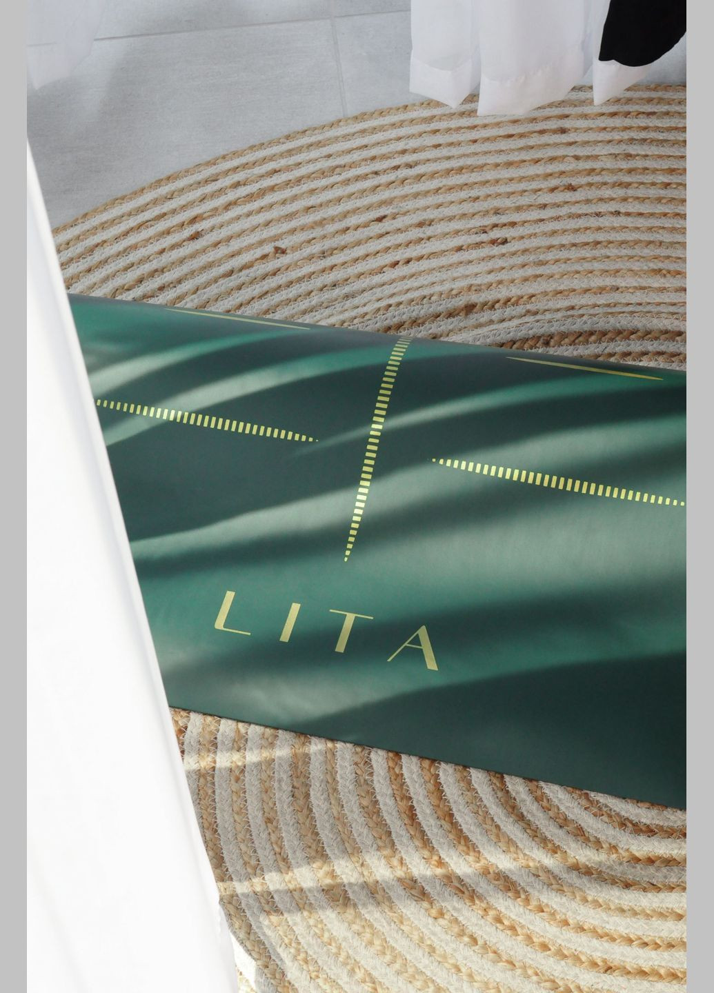 Коврик для йоги - "Asana", серии Comfort, PU + ремень-переноска LIT[h]A (326068449)