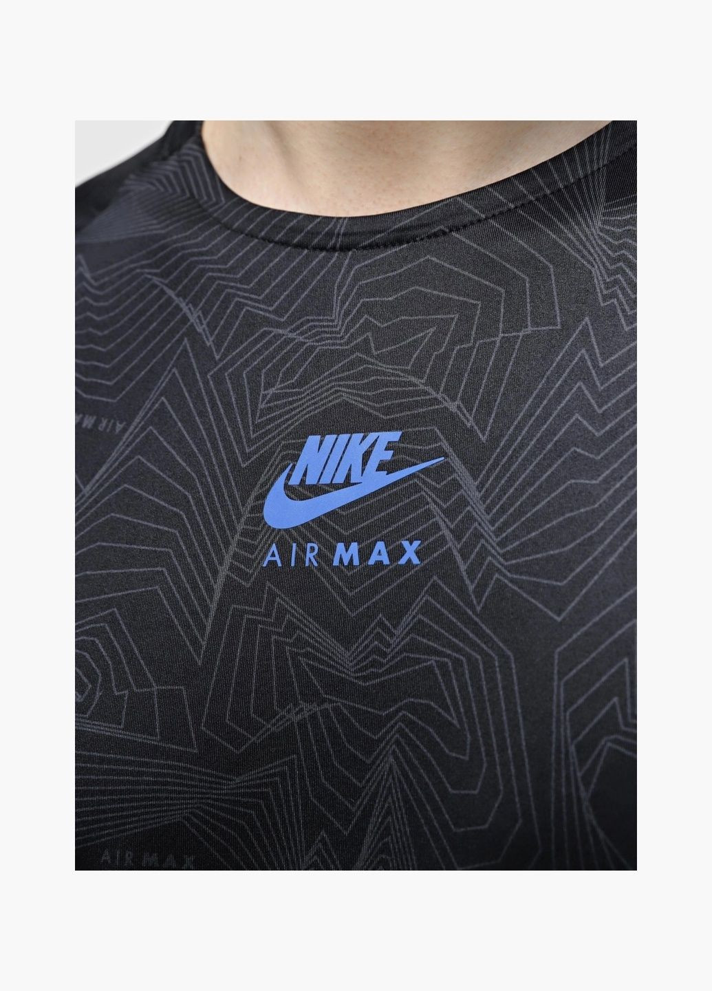 Чорна футболка чоловіча nsw air max tc pk df tee black fv5596-010 Nike