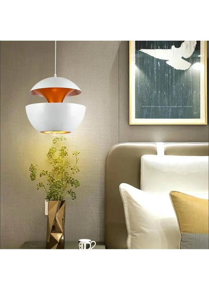 Люстра підвісна на 1 лампочку 26981 Білий 30-160х25х25 см. Sunnysky (324395933)