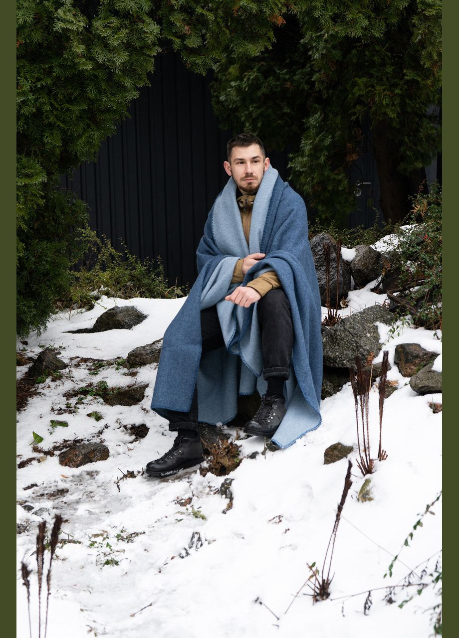 Плед-ковдра вовняна 130, 170 см (6132) Love You (334005167)