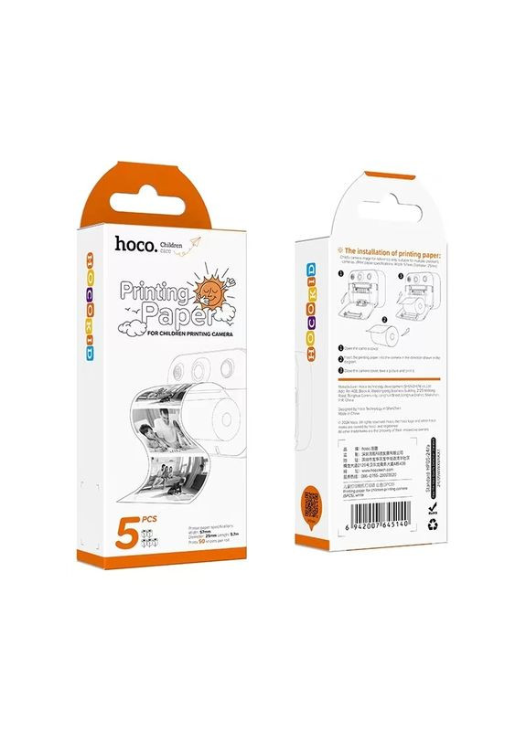 Бумага для детской камеры Printing Paper For Children Printing Camera (5PCS) (6942007645140) Hoco Printing paper for children printing camera (5PCS) (372680792)