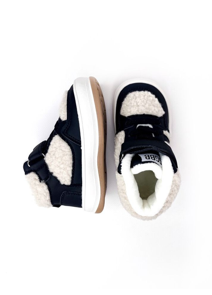 Демісезонні черевики хайтопи 22 р 14,2 см чорно-білий артикул Д197 GFB (304252638)