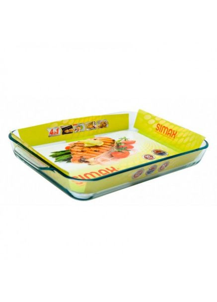 Форма для запікання Color 42х28х5,5 см прямокутна термостійке скло S Simax Форма для запекания 4,8 л Color 42х28х5,5 см прямоугольная термостойкое стекло S (304727823)