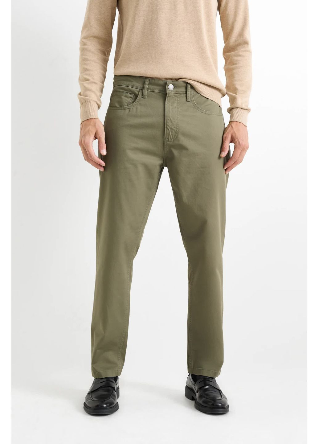 Хаки демисезонные брюки C&A