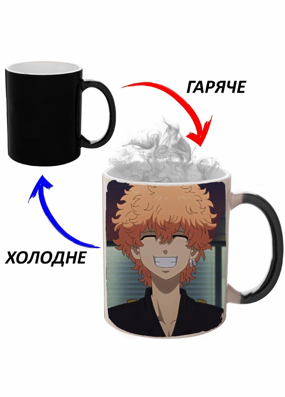 Чашка хамелон Токийские мстители Аниме #016 (кружка, чашка) Черная 330 мл No Brand (323471495)